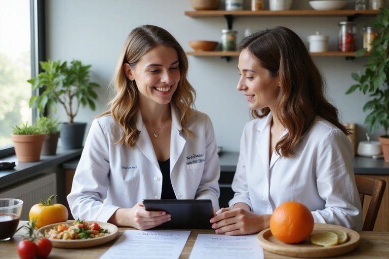 Icona di una foglia verde stilizzata che simboleggia la salute e la natura.